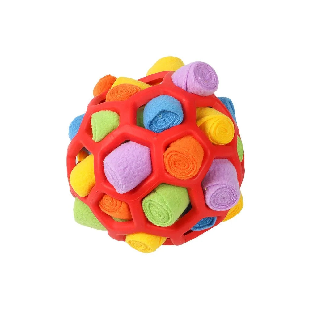 Dog Interactive Sniffing Ball, Slow Food Feeder Toy for Teeth Cleaning, Training & Enrichment - Bond Well Supplies