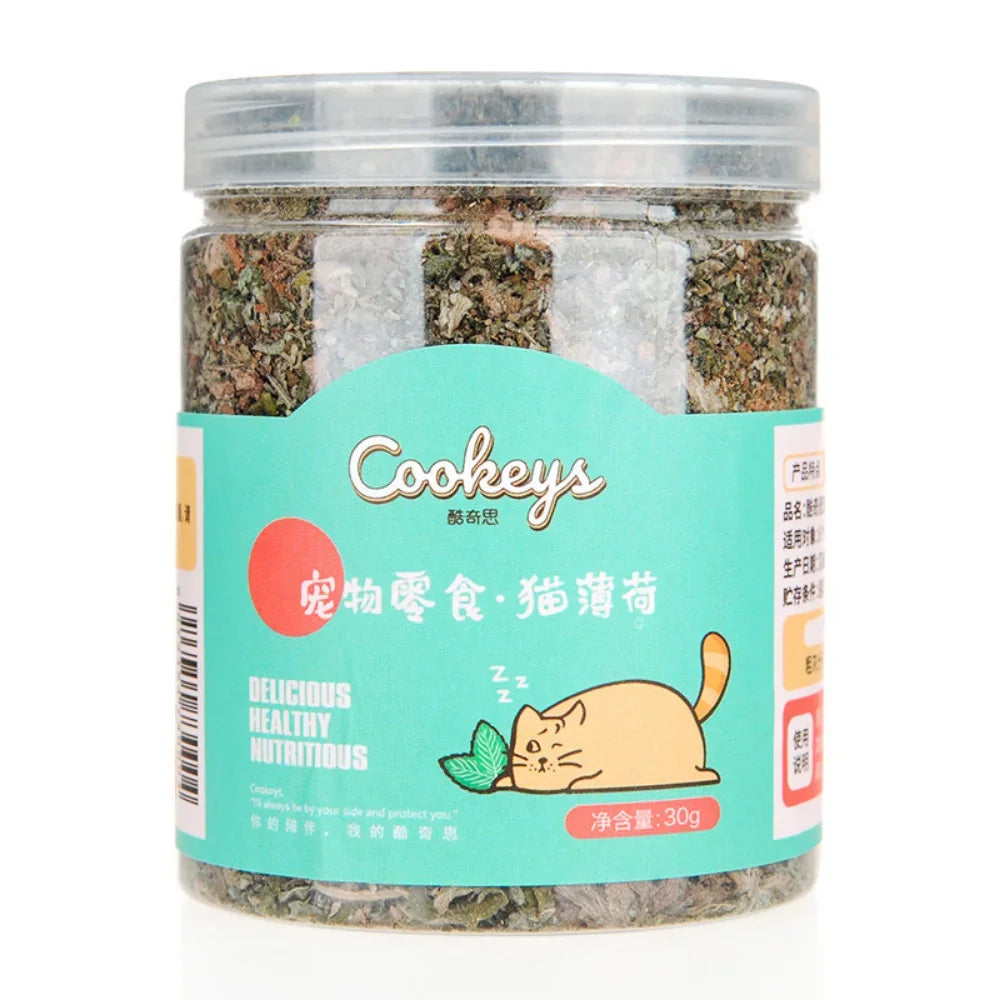 Mint Cat Biscuits, Crunchy Pet Treats for Cats, Daily Reward & Chewing Snack - Bond Well Supplies
