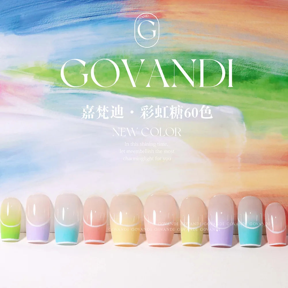 Macaron Gel Polish Set, 60 Colors 15ml UV Soak-Off Nail Gel with Color Card - Bond Well Supplies