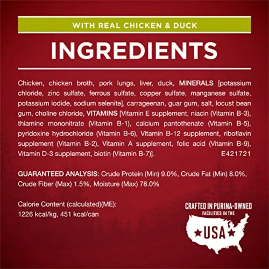 Natural Grain-Free Wet Dog Food Variety Pack, Classic Ground Recipes, 13 oz Cans, Pack of 6