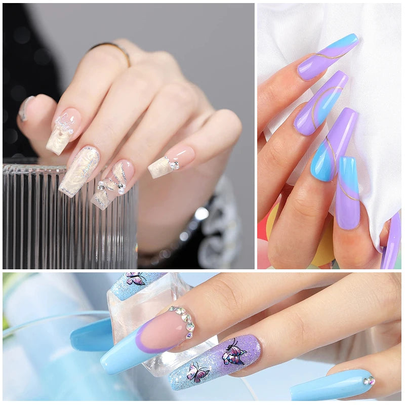 Complete Nail Extension Gel Kit, LED Nail Lamp, Nail Drill Machine, Poly Gel, Soak-Off Polish & Manicure Tools - Bond Well Supplies