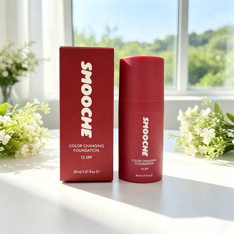 Smooche Color-Adapting Foundation, Hydrating Makeup with Oil Control for Smooth, Even-Looking Skin - Bond Well Supplies