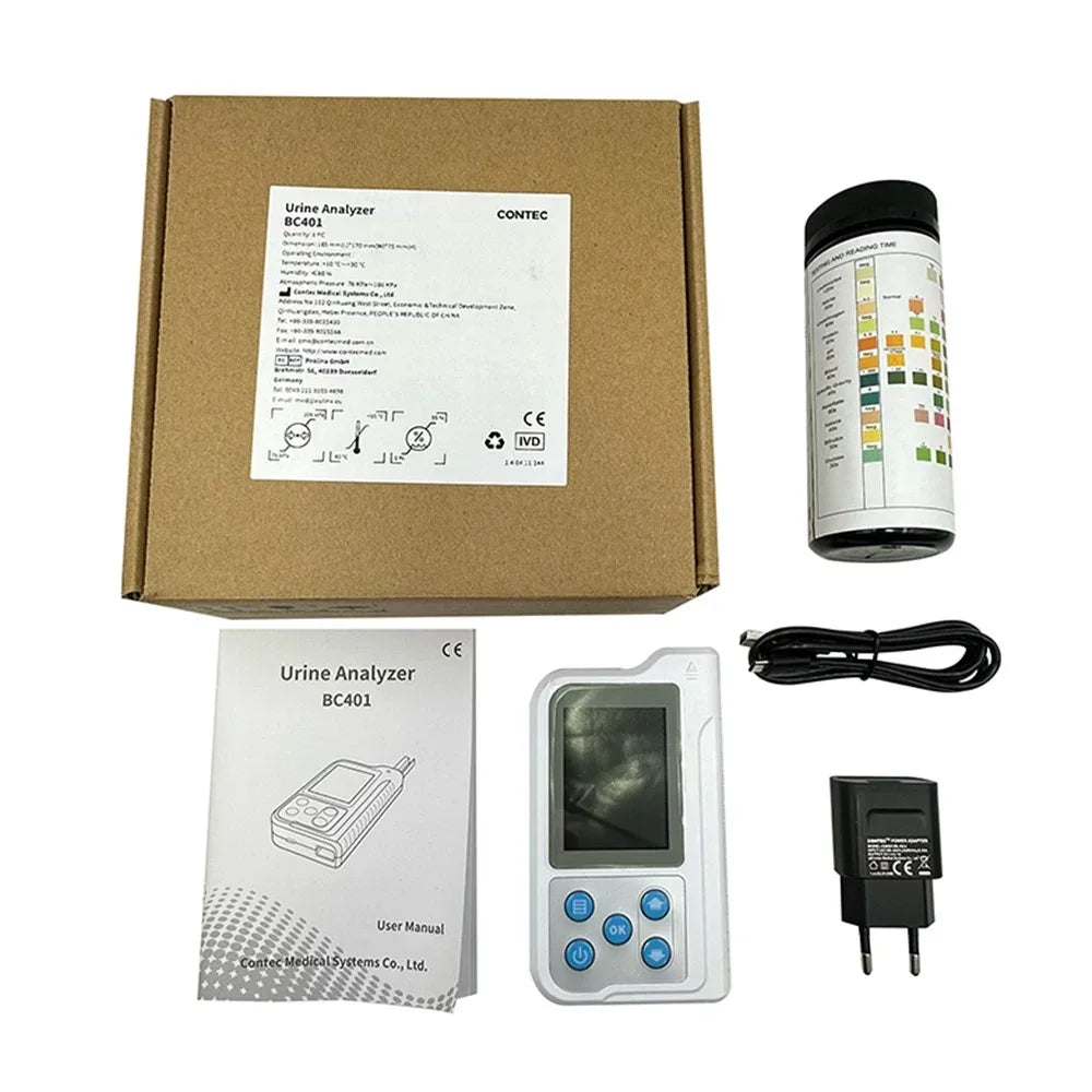 Veterinary Urine Analyzer Machine, Portable Handheld Pet Testing Device with 2.4" LCD - Bond Well Supplies