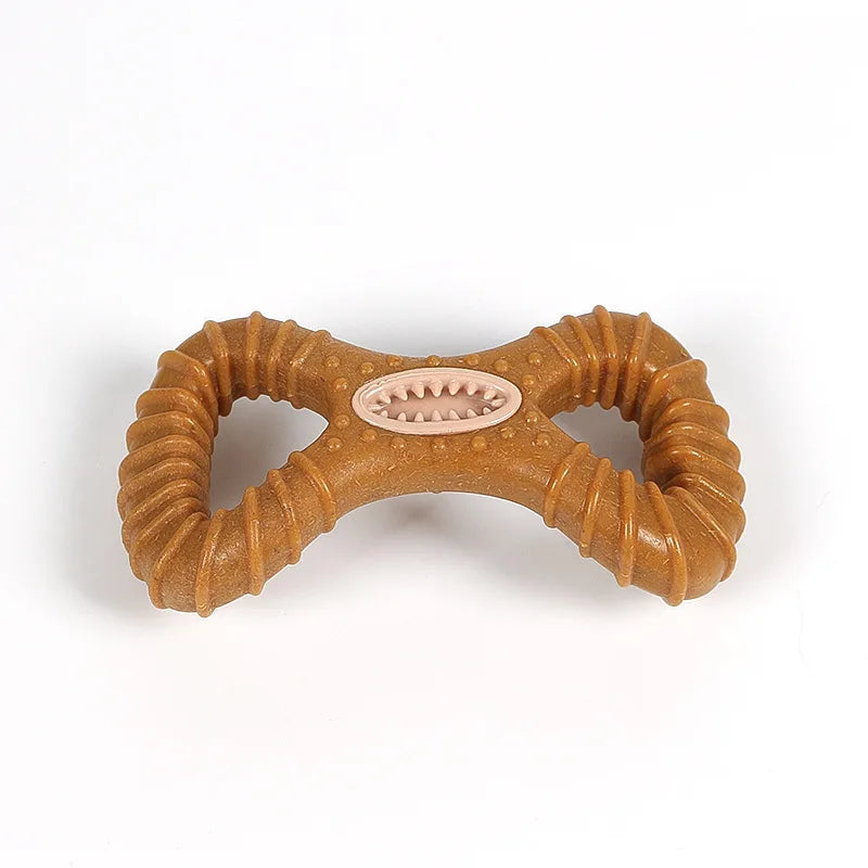 Durable Chew-Resistant Dog Toy, Treat-Dispensing Interactive Dental Toy for Teeth Cleaning & Enrichment - Bond Well Supplies