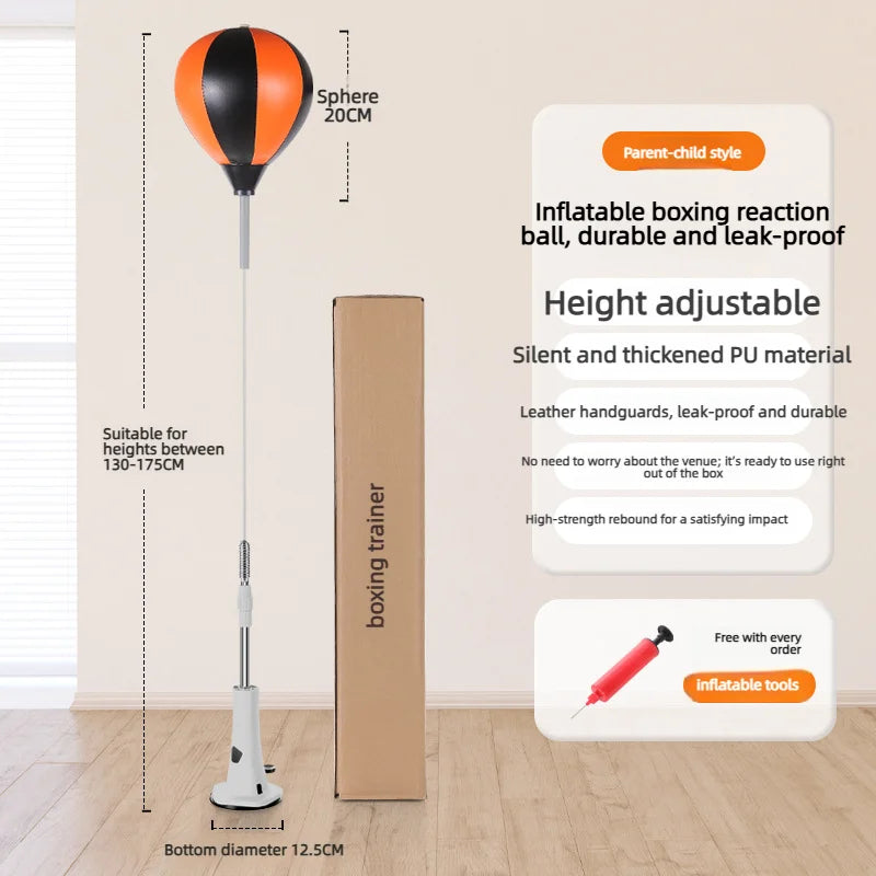 Premium Cobra Reflex Punching Bag, Boxing Agility Training Equipment for Home Fitness