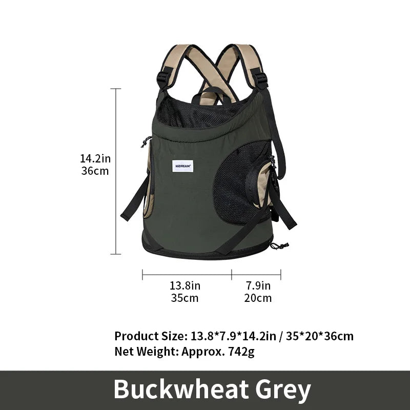 Pet Chest Backpack Front Carrying Tote Backpack Dogs and Cats Breathable Portable Outdoor Bag Shoulder Cat Bag