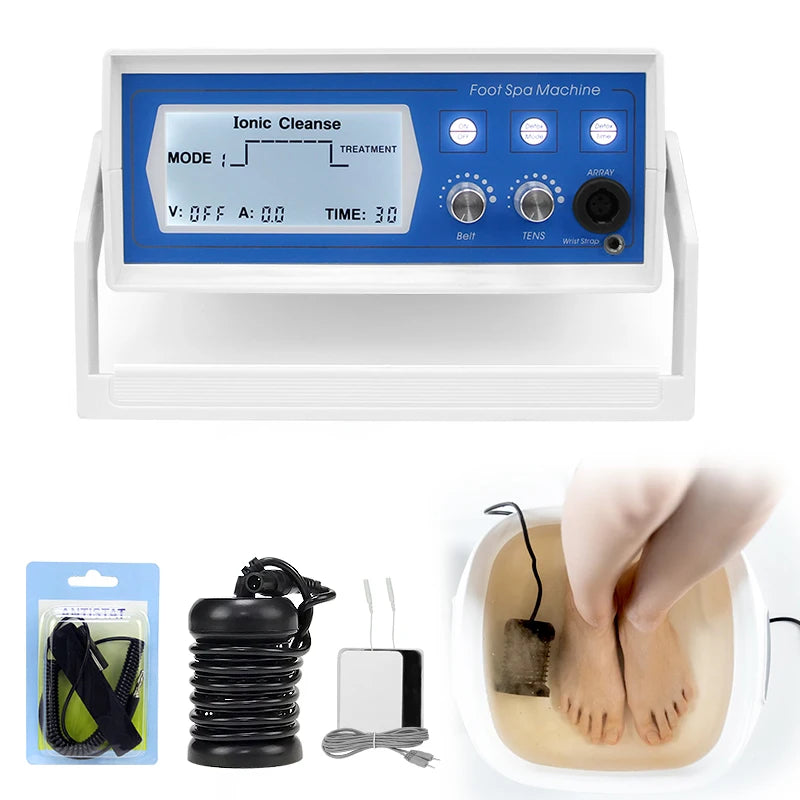 Professional Ionic Foot Bath Spa Machine, Electric Foot Spa Ionizer for Home or Salon
