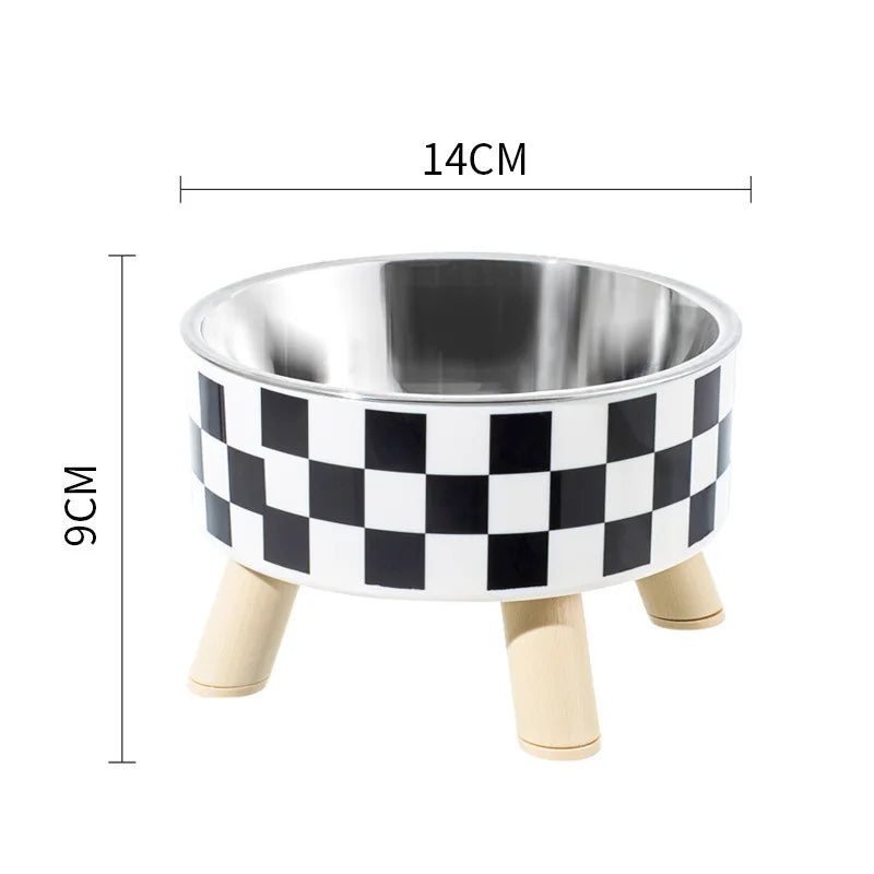 Adjustable Raised Dog Feeder Bowls, Stainless Steel Food & Water Bowls for Small, Medium & Large Dogs - Bond Well Supplies