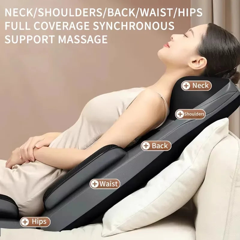 Full Body Massage Chair Cushion with Heat and Adjustable Compression