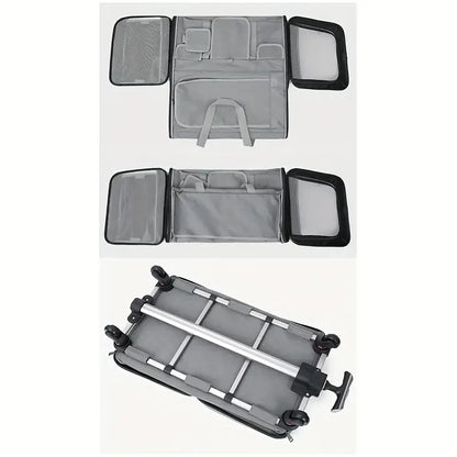 Extra Large Pet Travel Trolley Case, Portable Foldable Dog & Cat Carrier Bag with Detachable Design