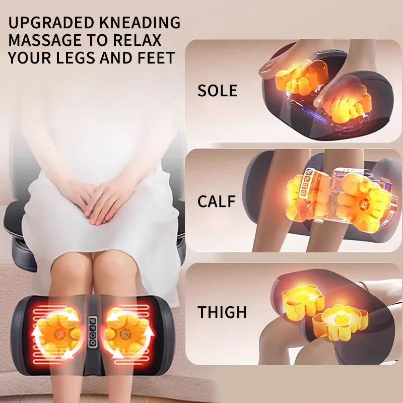 Full Body Massage Chair Cushion with Heat and Adjustable Compression