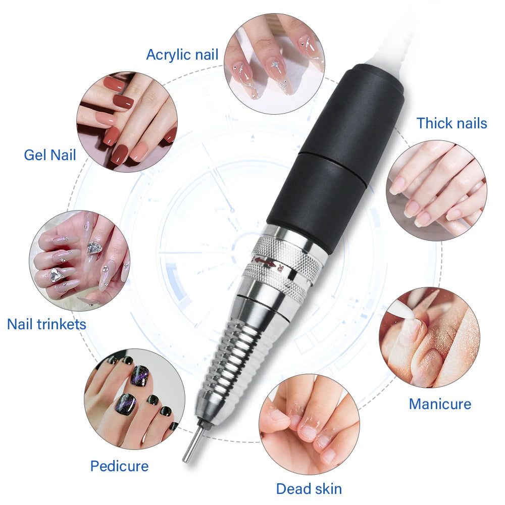 Electric Nail Drill Handpiece Replacement, Compatible with UP200 Nail Drill Systems