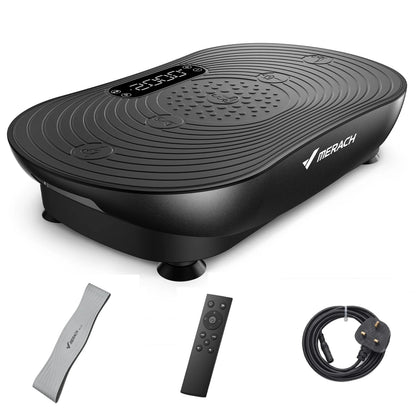 Merach Whole-Body Vibration Plate, Digital Display, Built-In Speakers & 350 lb Capacity for Home Fitness