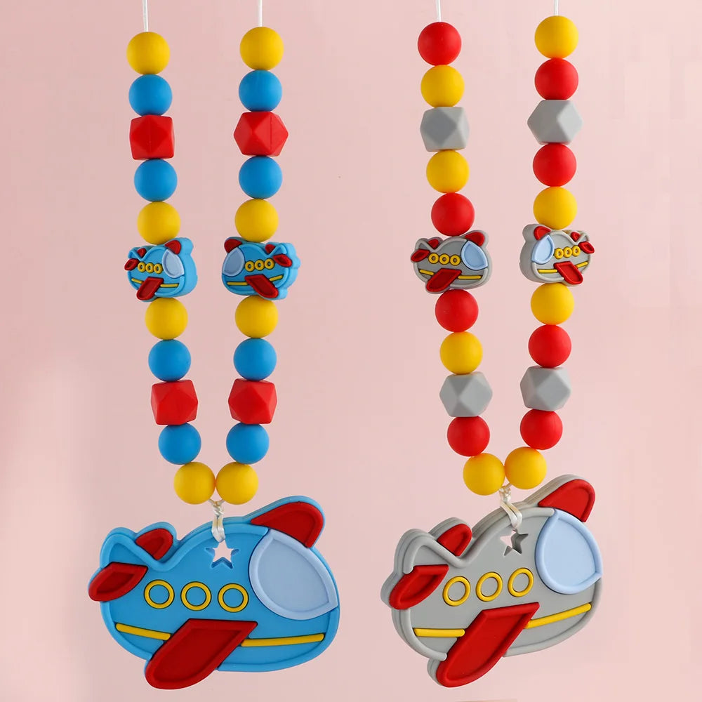 Sunrony 1PC Cartoon Animal Silicone Pendant, Food-Grade DIY Pacifier Chain Accessory - Bond Well Supplies
