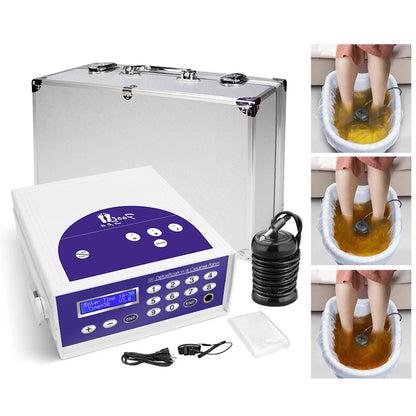 Professional Ionic Foot Bath Spa, LED Display, Far Infrared Belt & Portable Home Foot Spa