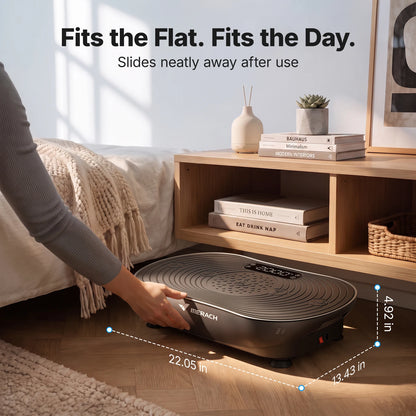 Merach Whole-Body Vibration Plate, Digital Display, Built-In Speakers & 350 lb Capacity for Home Fitness