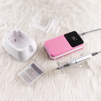 SIMINAIL Rechargeable Nail Drill Machine, 35,000 RPM Cordless Electric Nail File for Manicure and Pedicure