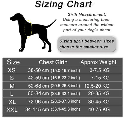 Personalized No-Pull Reflective Dog Harness Vest, Adjustable Custom Harness for Small & Large Dogs