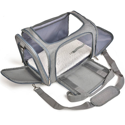 Soft-Sided Pet Carrier Backpack, Airline-Approved Travel Bag for Small Dogs and Cats