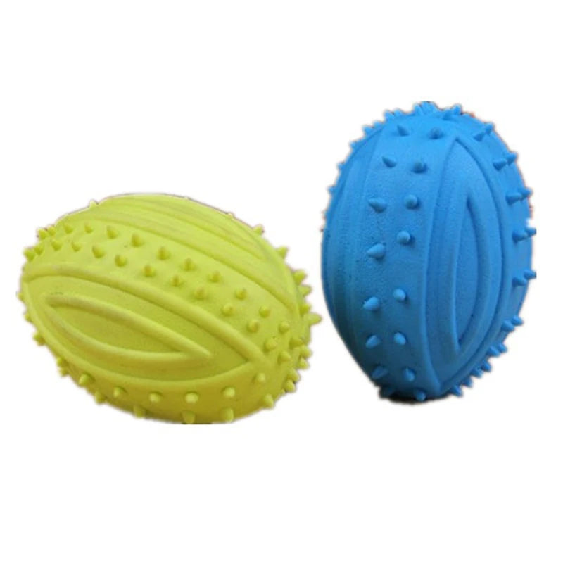Interactive Hedgehog Dog Chew Ball, Rugby Treat Toy for Puppies & Adult Dogs - Bond Well Supplies