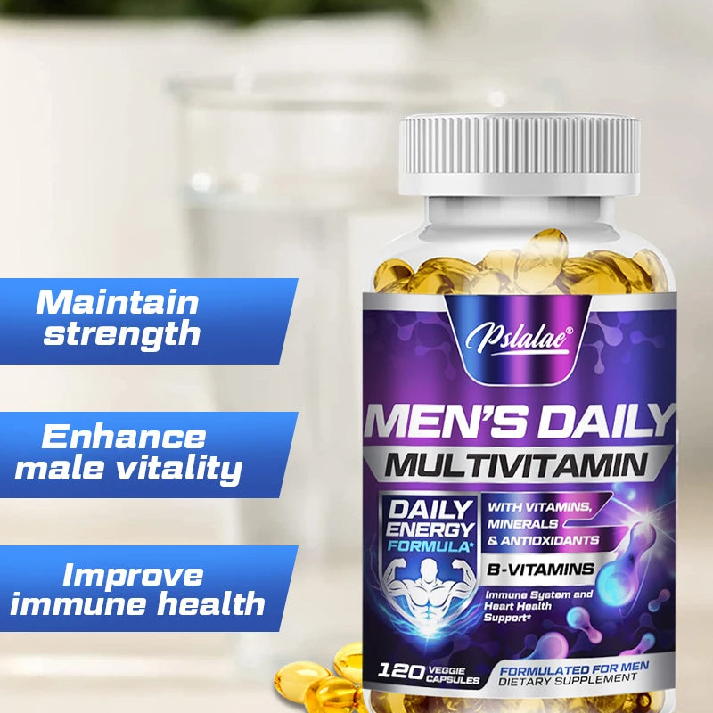 Men's Multivitamin Supplement, Energy & Endurance Support for Heart, Brain Health & Daily Vitality - Bond Well Supplies