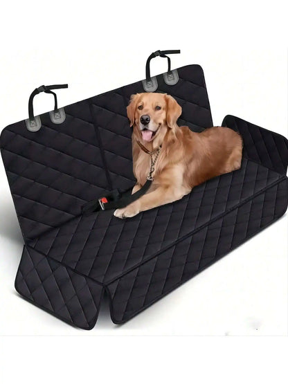 Waterproof Dog Car Seat Protector, Travel Cover for Dogs with Middle Seat Armrest