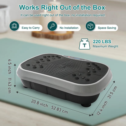 Portable Whole Body Vibration Platform for Strength, Balance and Exercise
