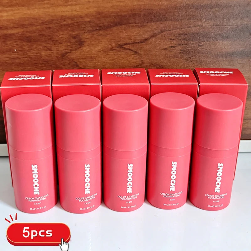 SMOOCHE Color-Adaptive Liquid Foundation SPF 15, Smooth Lightweight Makeup with Oil Control - Bond Well Supplies
