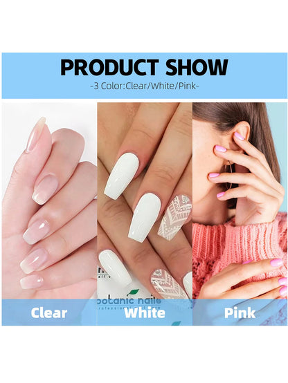 Beginner Acrylic Nail Art Kit, Complete Nail Extension Tools for Extensions, Manicure & DIY Designs - Bond Well Supplies