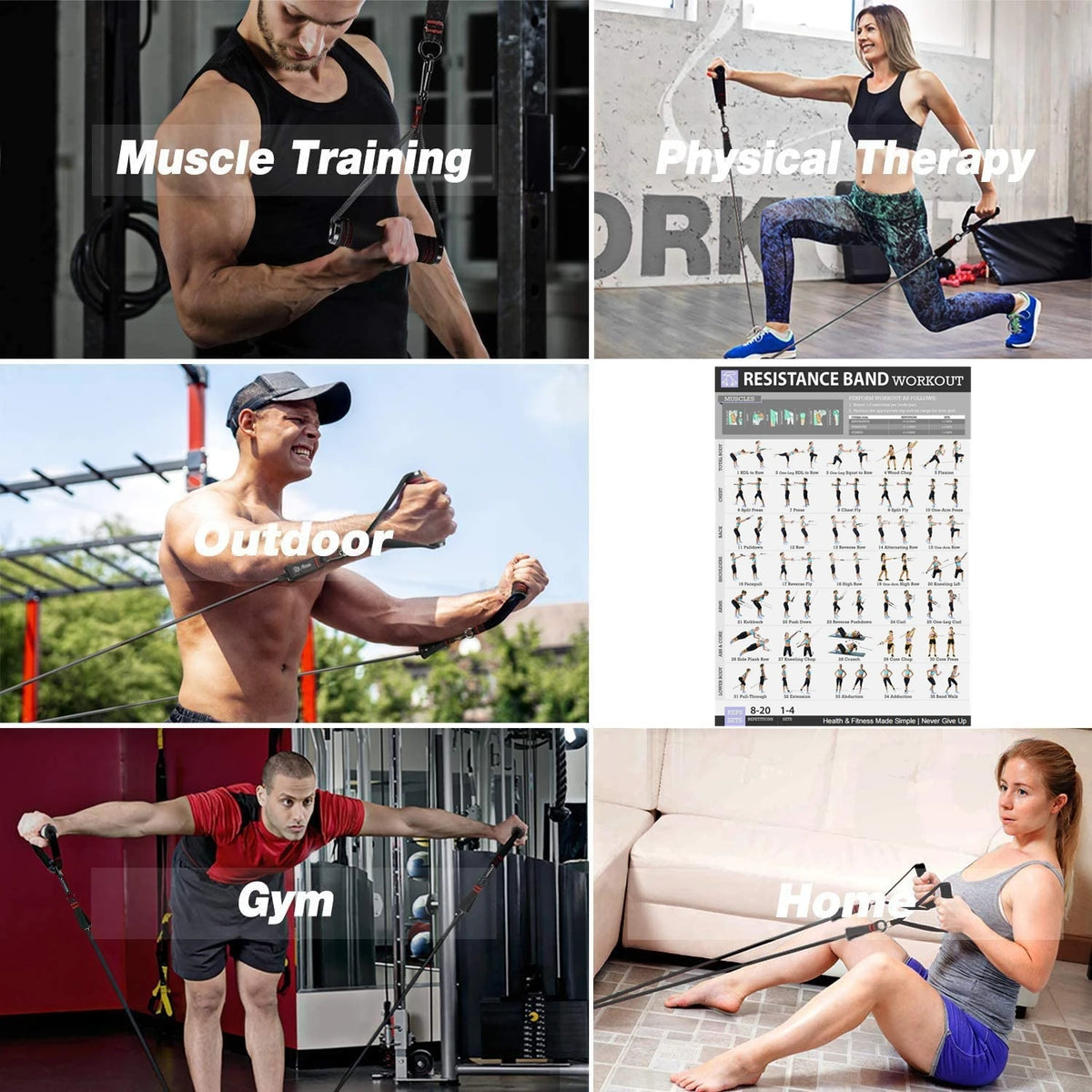 Heavy-Duty Booty Resistance Bands, Up to 300LB for Glute Training, Fitness & Gym Workouts