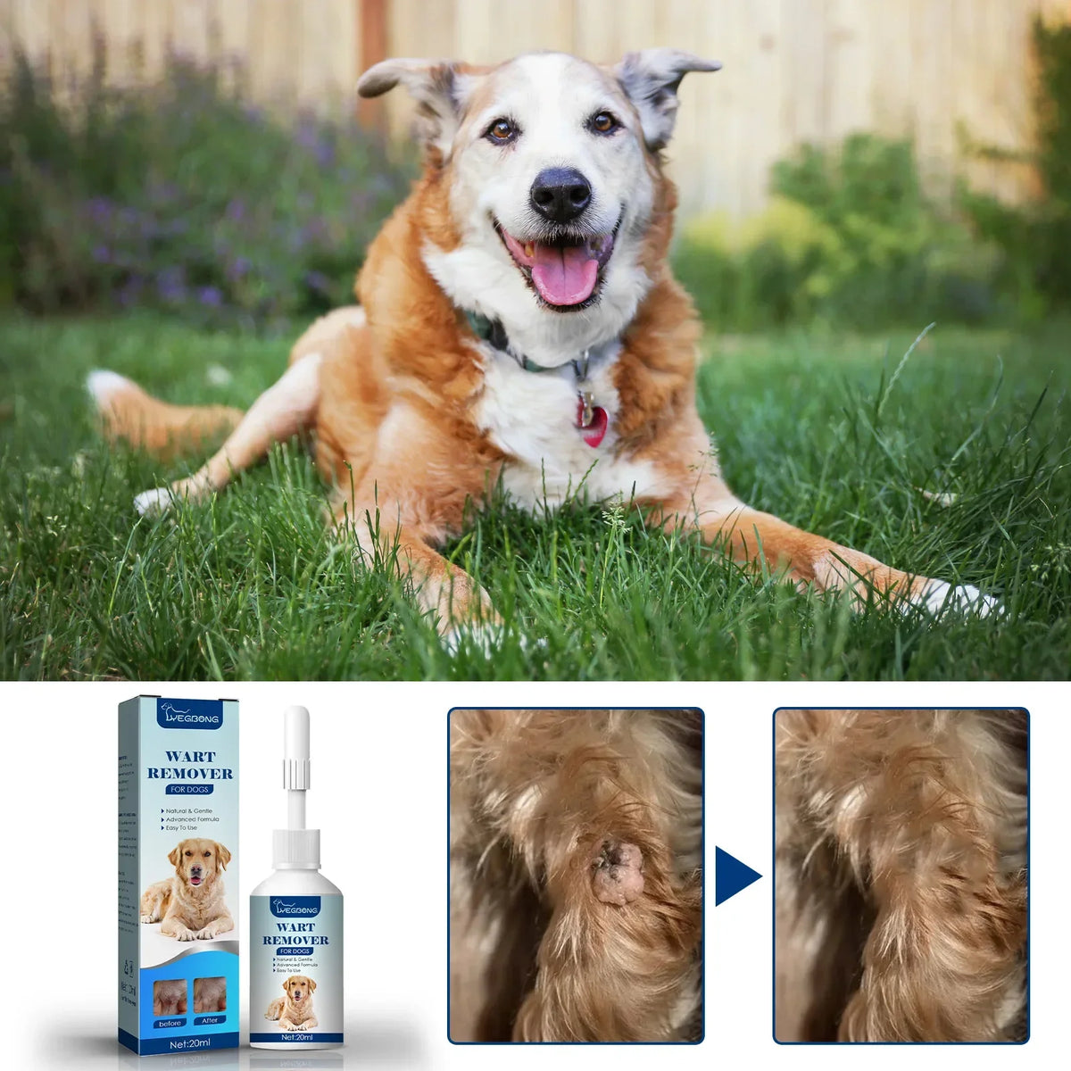 Pet Skin Care Liquid, Wart, Skin Tag & Blemish Care for Dogs & Cats - Bond Well Supplies