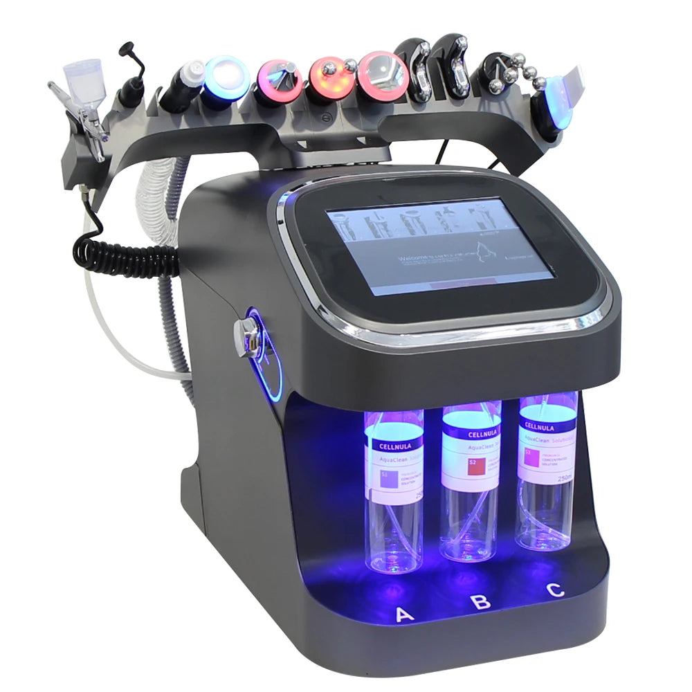 AOKO Hydrogen Bubble Facial Spa Machine, 10-in-1 Professional Skin Cleansing & Beauty Equipment - Bond Well Supplies