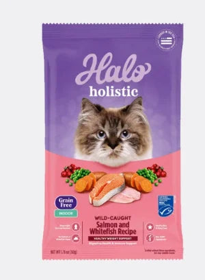 High-Quality Cat Food, Wild-Caught Salmon & Whitefish Chicken Recipe, 50g, Healthy Weight Support - Bond Well Supplies