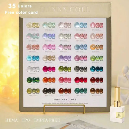 Magnetic Cat Eye Gel Polish Set, TPO-Free UV LED Soak-Off Nail Lacquer with Display - Bond Well Supplies