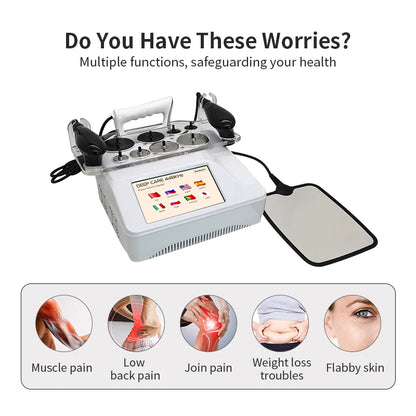 Professional 448K TECAR Machine, RF CET/RET Deep Heating & Microcurrent Body Therapy Device