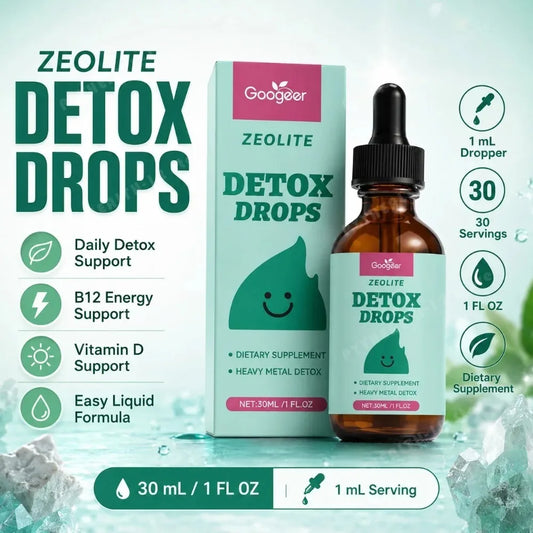 Zeolite Liquid Dietary Supplement with Vitamin B12 & D3, 30ml Daily Cleanse & Wellness Formula, Soy-Free - Bond Well Supplies