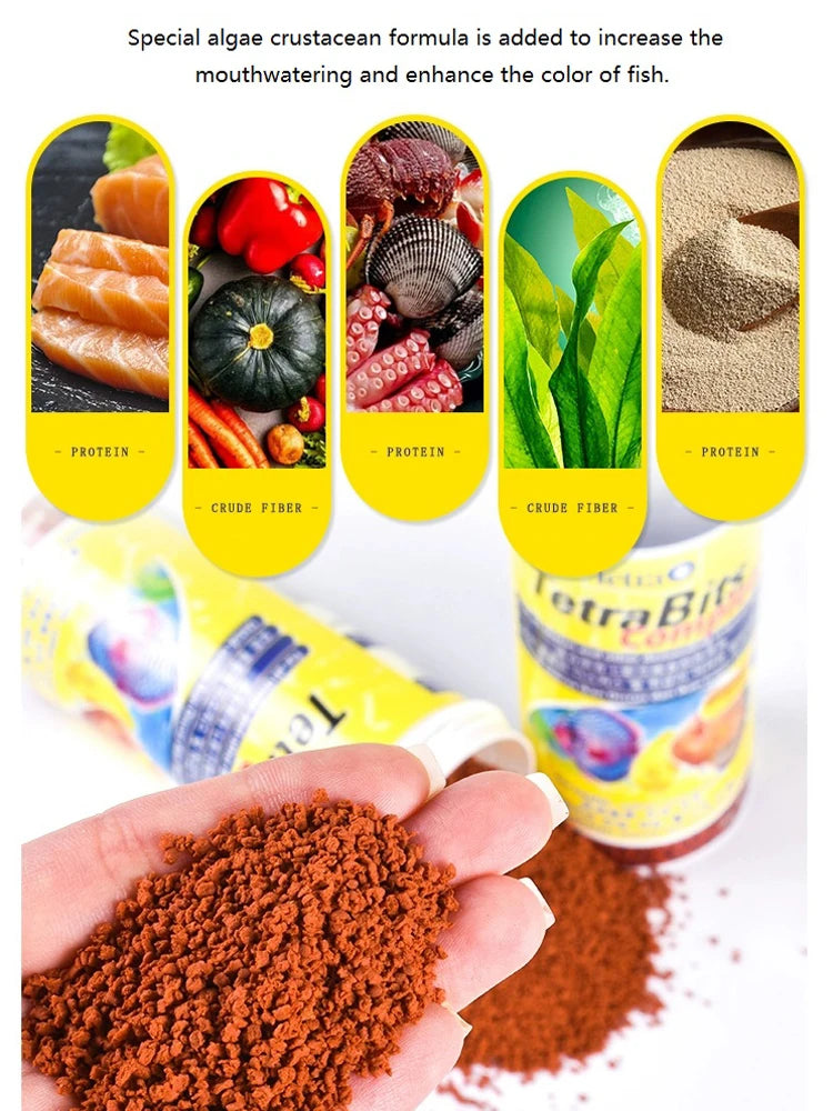 Natural Color-Enhancing Fish Food, 30g Granular Diet for German Angelfish & Tropical Aquarium Fish - Bond Well Supplies