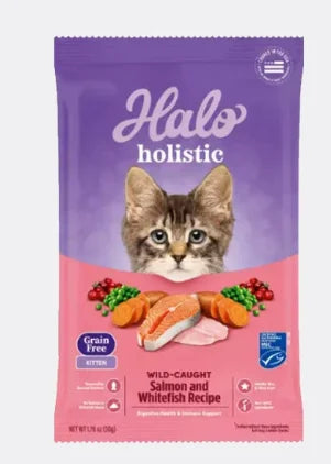 High-Quality Cat Food, Wild-Caught Salmon & Whitefish Chicken Recipe, 50g, Healthy Weight Support - Bond Well Supplies