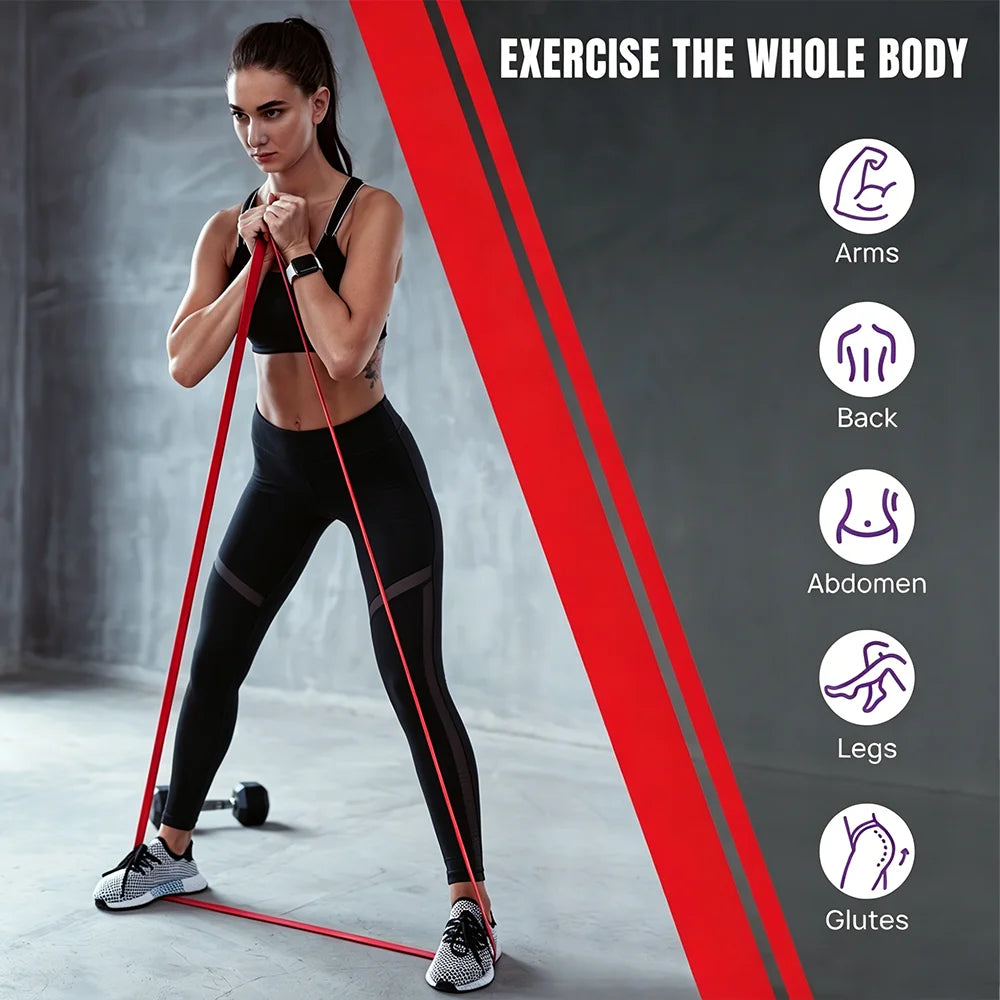 Resistance Training Bands Set, Pull-Up Assist Straps & Leg Exercise Bands for Full-Body Fitness