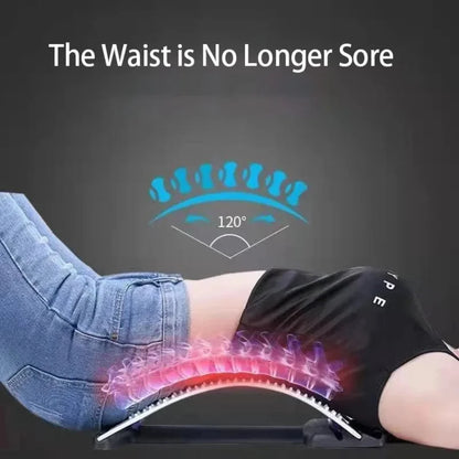 Lumbar Back Extensor, Spinal Stretching Support Device for Home Exercise & Back Care