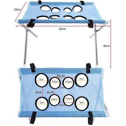 Portable Pet Bathing Frame, Foldable Grooming Hammock with Breathable Washable Mesh - Bond Well Supplies