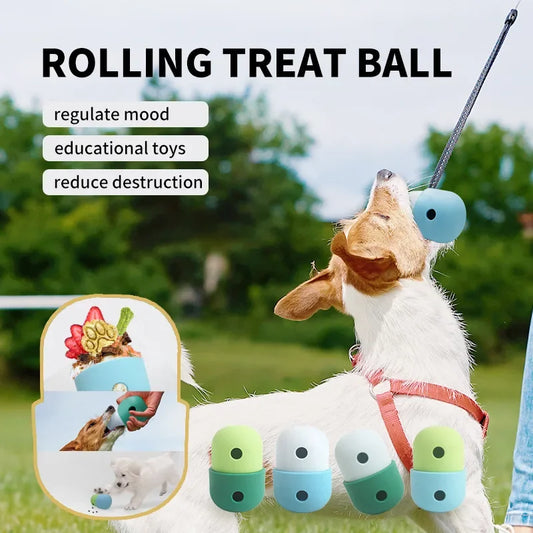 Freezable Silicone Pet Toy, Interactive Treat Puzzle Ball for Dogs & Summer Play - Bond Well Supplies