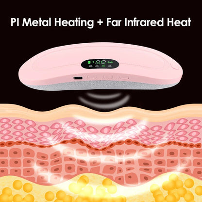 Electric Heating Waist Belt with Vibration Massage for Comfort and Relaxation