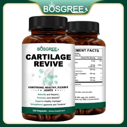 Joint & Cartilage Supplement, Type II Collagen, Glucosamine, MSM & Vitamin D3, Daily Mobility Support Type I - Bond Well Supplies