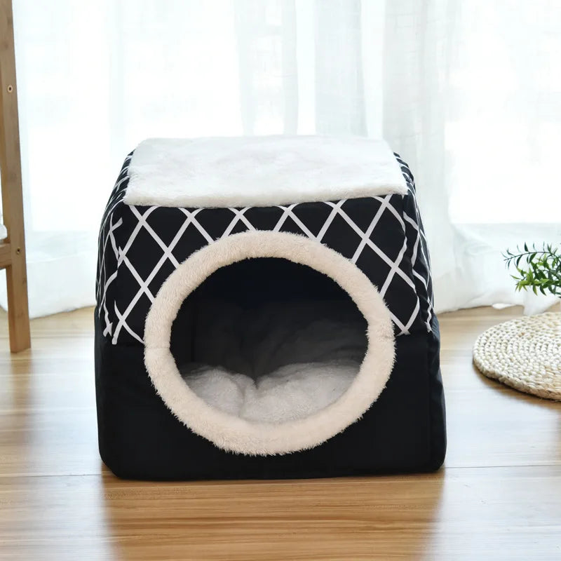 Enclosed Space Capsule Cat House, Warm Winter Pet Bed & Indoor Cat Furniture - Bond Well Supplies
