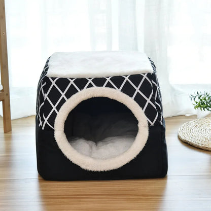 Enclosed Space Capsule Cat House, Warm Winter Pet Bed & Indoor Cat Furniture - Bond Well Supplies