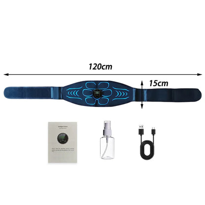 Rechargeable EMS Muscle Toning Belt, Electronic Stimulator for Abdomen, Arms & Body Training