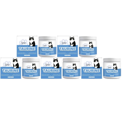 Cat Wellness Powder Supplement, 200g 99.9% Pure Taurine with Vitamin E & Zinc for Sensitive Pets SEO-Optim - Bond Well Supplies