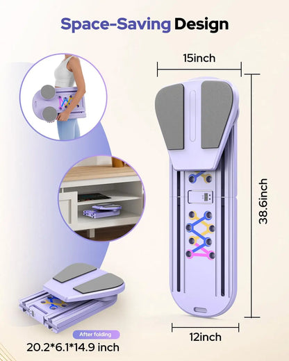Portable Pilates Reformer Board for Strength, Core Training and Total Body Exercise