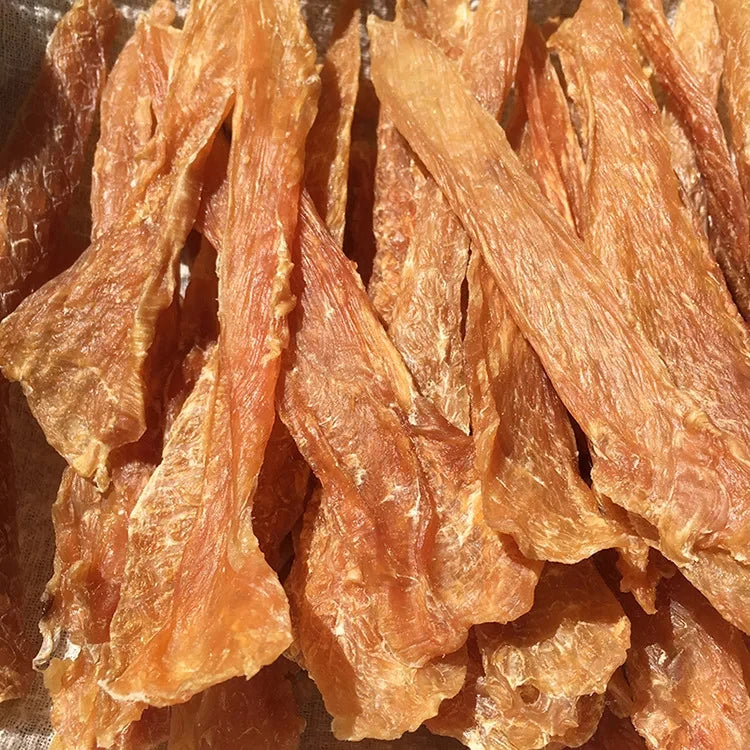 Air-Dried Dog Jerky Treats, 200g Chicken Breast & Duck Meat Slices - Bond Well Supplies